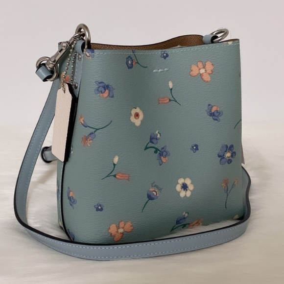 New💃Coach Mini Town Bucket Bag With Mystical Floral Print - Picture 4 of 9